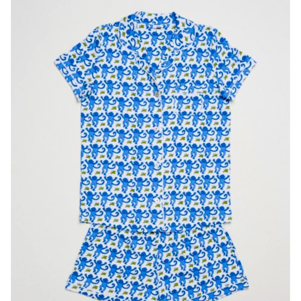 BRAND NEW Roller Rabbit Monkey Polo Pajama set